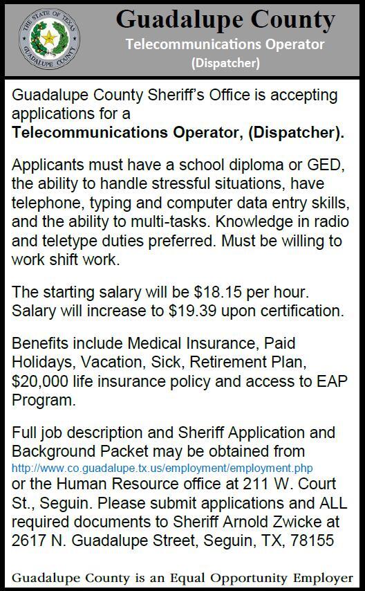 photo of hiring dispatcher info