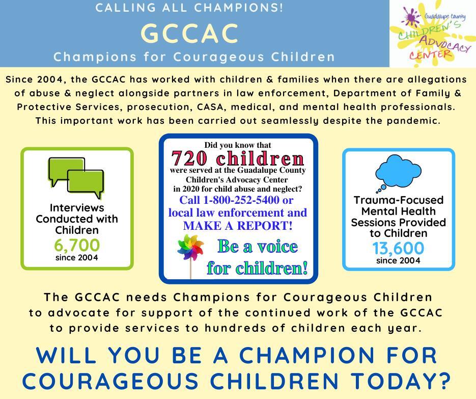 photo of Gccac champion for children