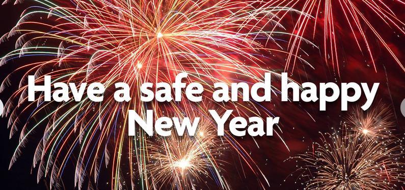 photo of safe and happy new year