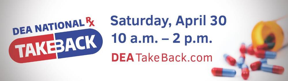 photo of DEA take back with date and time