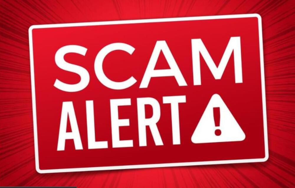 the words scam alert